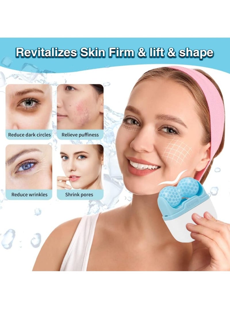 SOICY - Ice Roller for Face Eyes Puffiness, 2 in 1 Body Roller for Pain Relief, Minor Injury, Blood Circulation, Facial Massage Roller Beauty Skin Care Tool - Image 1