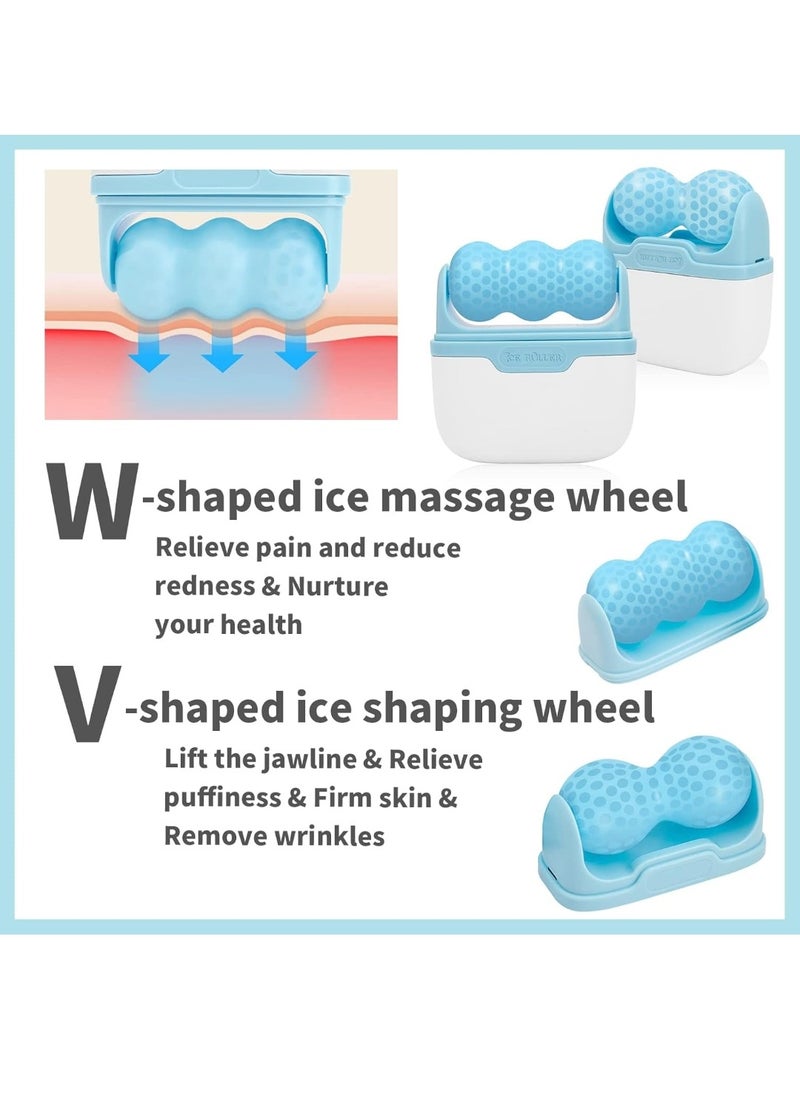 SOICY - Ice Roller for Face Eyes Puffiness, 2 in 1 Body Roller for Pain Relief, Minor Injury, Blood Circulation, Facial Massage Roller Beauty Skin Care Tool - Image 1