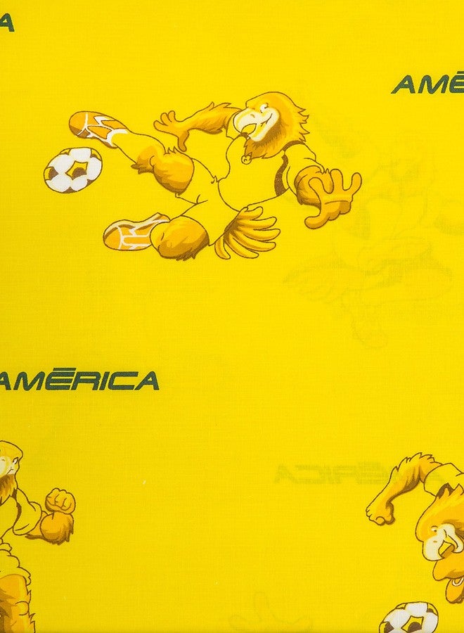 Crover Club America Soccer Team Luxury Twin Sheet 3 piece Set featuring Playing Eagle Mascot - Image 5