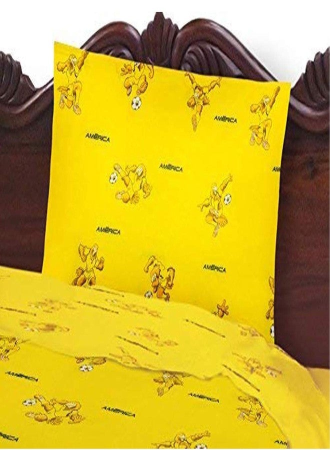 Crover Club America Soccer Team Luxury Twin Sheet 3 piece Set featuring Playing Eagle Mascot - Image 2