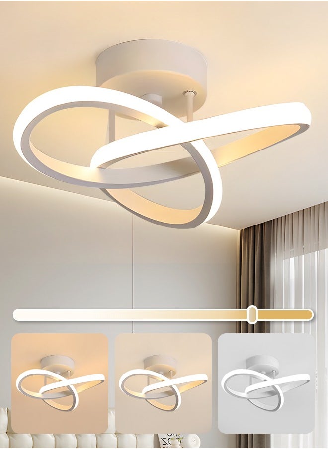 YATAI LIGHTING Modern Dimmable LED Ceiling Light Flush Mount - Modern White Irregular Design with Adjustable Light, Three Color Dimming, Perfect for Bedroom, Living Room, Dining Room, Balcony  - Image 1