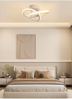 YATAI LIGHTING Modern Dimmable LED Ceiling Light Flush Mount - Modern White Irregular Design with Adjustable Light, Three Color Dimming, Perfect for Bedroom, Living Room, Dining Room, Balcony  - Image 4