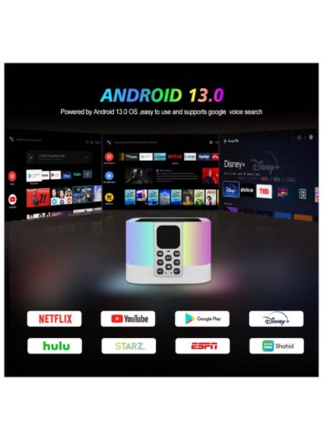 JAJEEK Z1 MIX ATV Android 13 TV Box – 8K Ultra HD Smart Streaming Player with 4K HDR Support – Voice Remote Control with Google Assistant – Bluetooth 5.0 Connectivity – 2GB RAM + 16GB Storage – Android TV Certified WiFi Media Player for Netflix, YouTube, Google Play & More  - Image 4