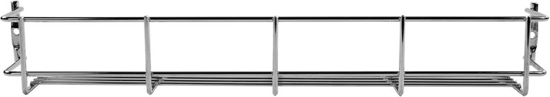 Andrew James Spice Rack Wall Mounted or for Cupboard Door | Metal Storage Organiser Empty Chrome Plated Iron | Fixings Included | Ideal for Inside Kitchen Unit Door - Image 3
