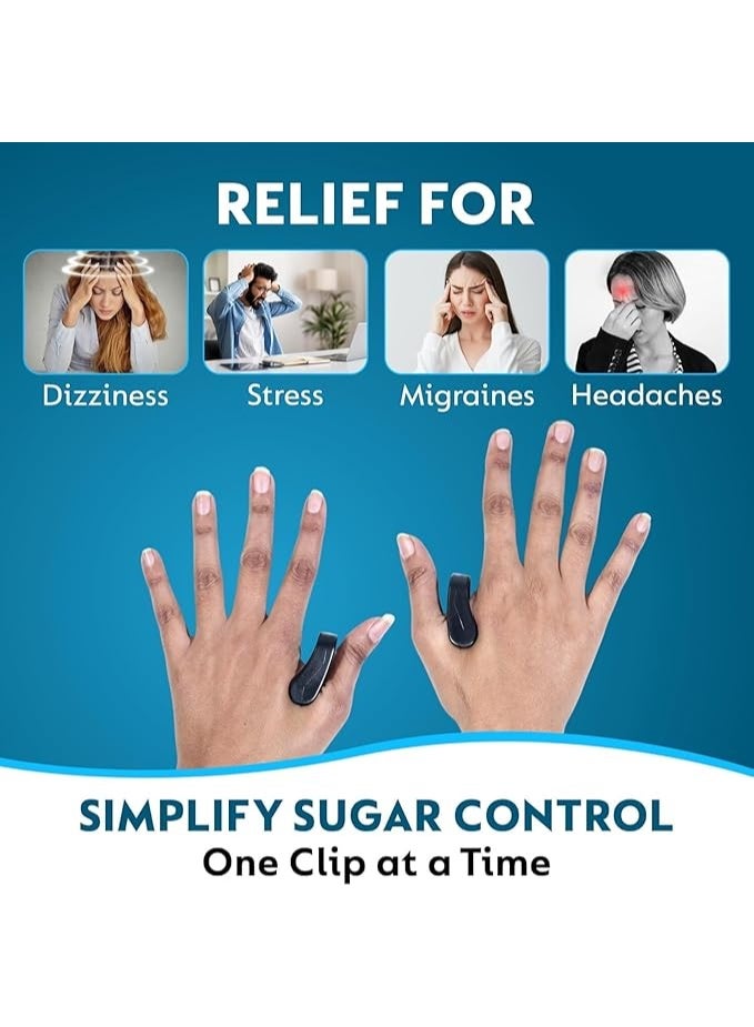 إيلهو عبوة من مشبكي ضغط نقاط لعلاج السكر، لمرضى السكري | تخفيف الصداع والتوتر | جهاز تدليك يدوي للصداع النصفي والتهاب المفاصل | مشبك نقاط ضغط نقاط LI4 (2) - Image 5