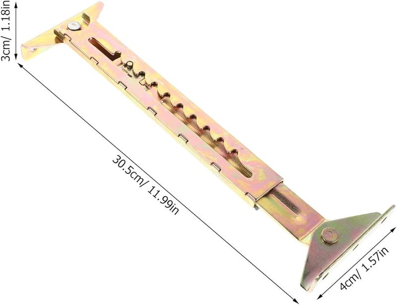 GALPADA 2 قطعة قضيب رفع سرير صالون قابل للتعديل تلسكوبي أسود آلية ارتفاع وزاوية - Image 5