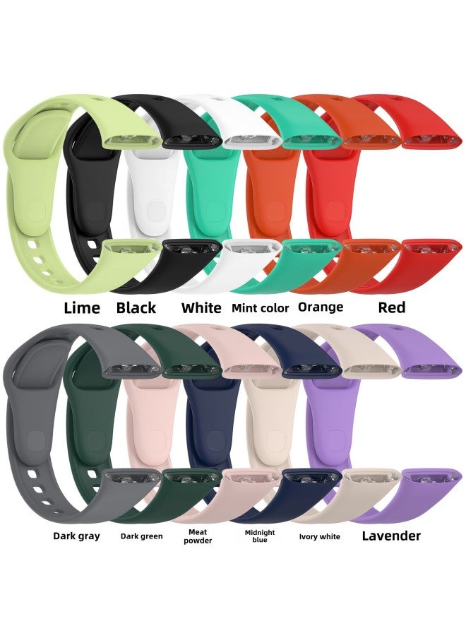 Red Rice Watch 3 Strap Redmi Watch3 حزام معصم رسمي من السيليكون أحادي اللون - اللون: أسود - Image 5