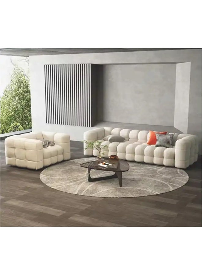 Comfynest طقم أريكة غرفة المعيشة بتصميم أوروبي حديث من القماش 3+2+1 مقعد - Image 2