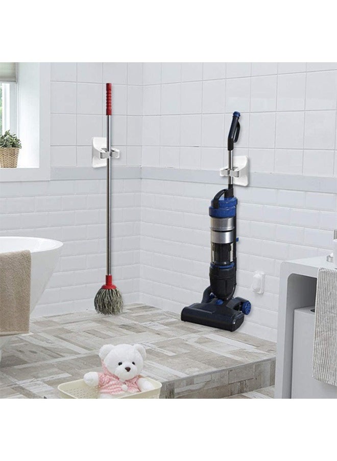 Arabest Broom Holder, Broom Gripper Mop Holders Wall Mount, Mop Racks Holders Self Adhesive No Drilling Super Anti-Slip, Broom Mop Dustpan Hanger for Home, Kitchen, Garage Storage  - Image 3