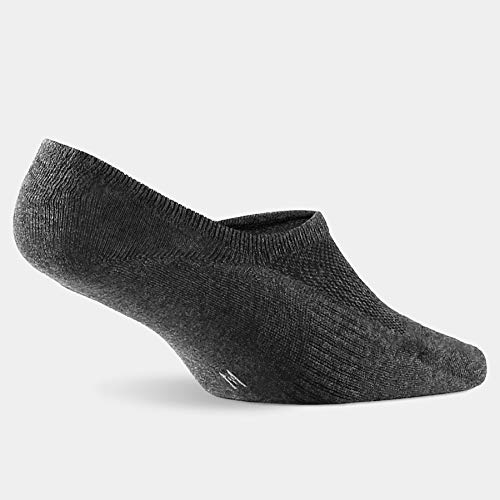 WANDER No Show Socks Mens 7 Pack Cotton Thin Non Slip Low Cut Men Invisible Sock(Sock Size:9-11, 7 dark grey) - Image 3