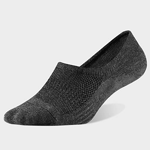 WANDER No Show Socks Mens 7 Pack Cotton Thin Non Slip Low Cut Men Invisible Sock(Sock Size:9-11, 7 dark grey) - Image 2