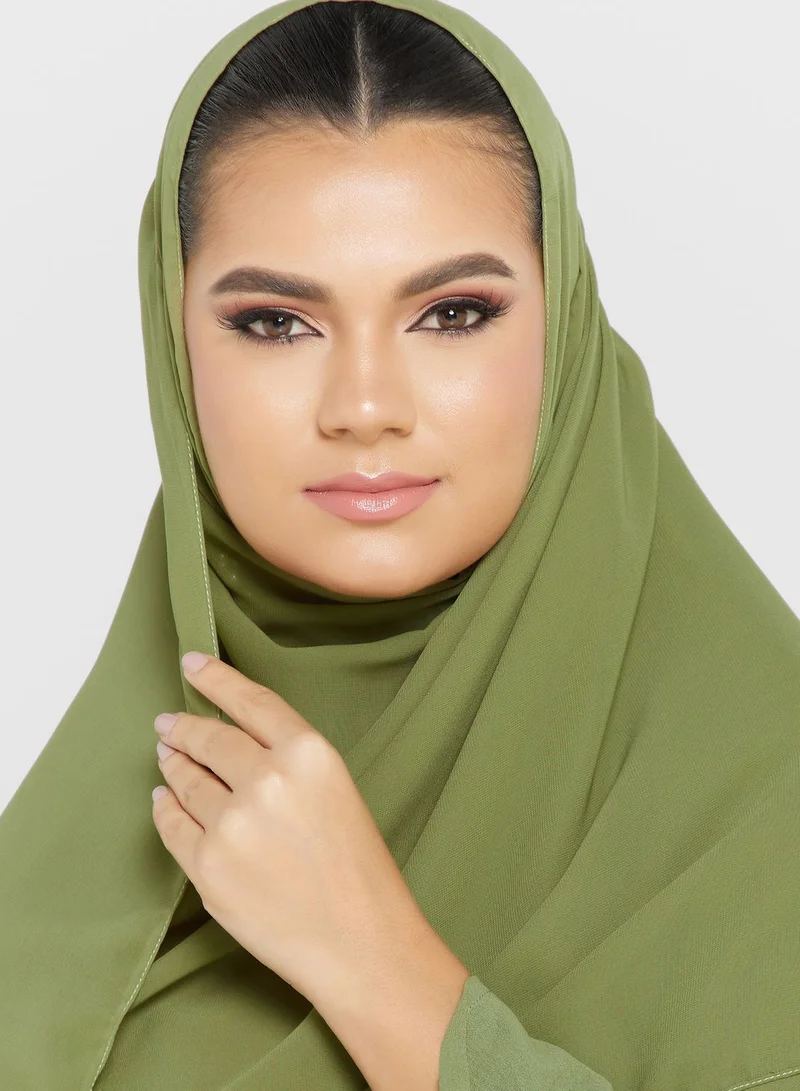 hayas closet Embellished Patterned Abaya