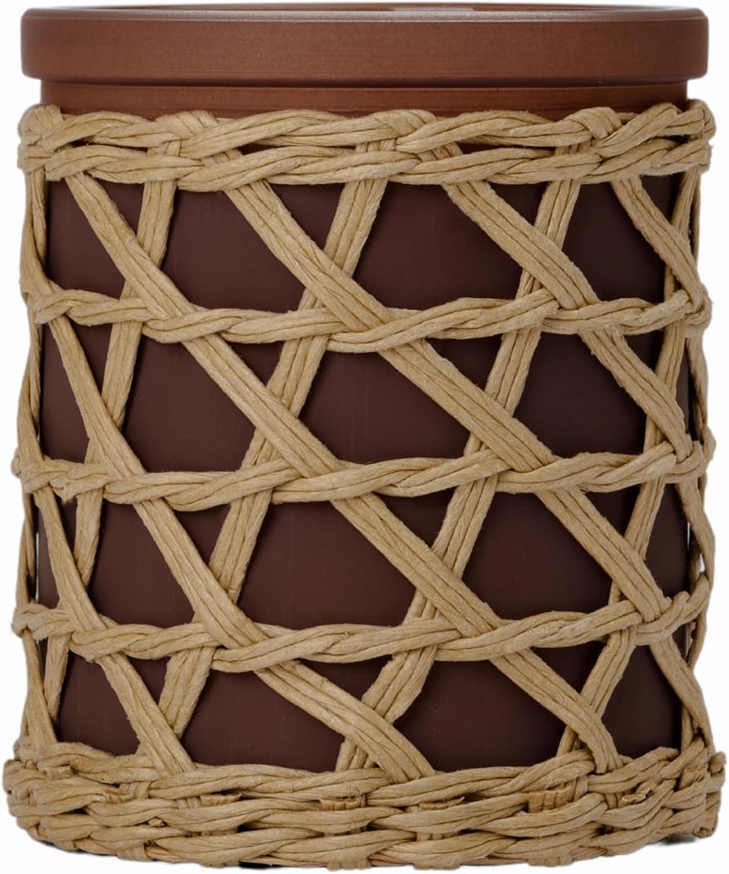 French Connection Woven Rattan Scented Candle - Image 1