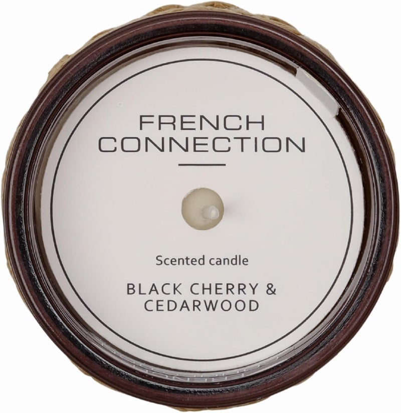 French Connection Woven Rattan Scented Candle - Image 5