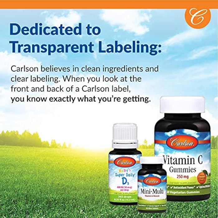 Carlson - Magnesium, 350 mg, Cardiovascular Support, Muscle Function & Nerve Health, 180 capsules - Image 4