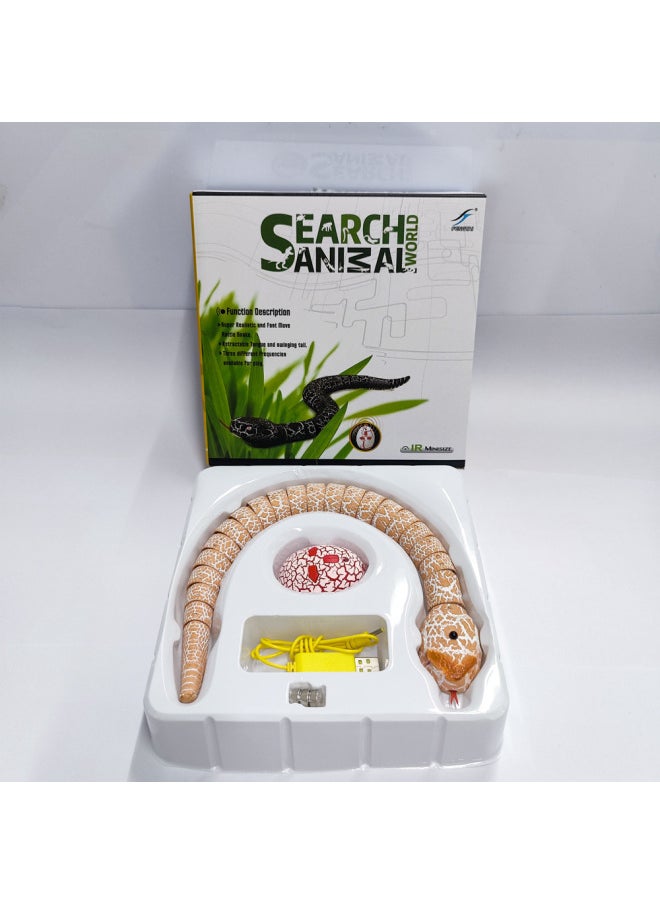 Realistic Remote Control Snake Prank Electric Scary Toy Insect Animal Shake Control Cockroach Centipede Novelty Gag Gift-Color:9909-1 Powder (small Color Box)  - Image 1