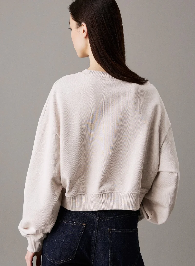 Calvin Klein Jeans Boxy Cotton Terry Sweatshirt