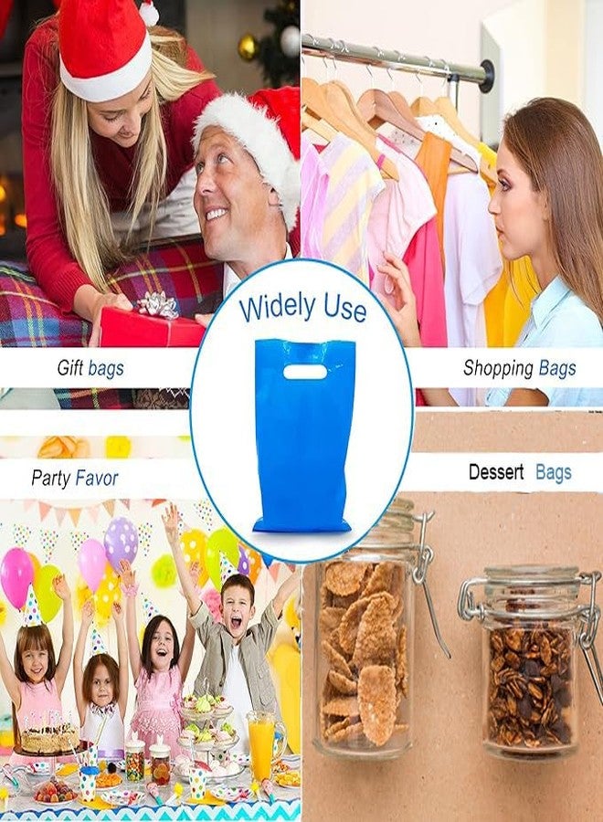 TOSPARTY 40PCS Blue Plastic Gift Bags Candy Bag Die Cut Bags are Sturdy Party Assorted Plastic Candy Gift Bag - Image 4