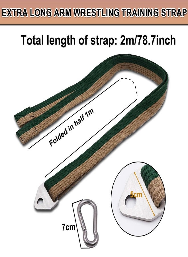 Lights Mountain Multifunction Arm Wrestling Pronation Belt Strap, with Stainless Steel Triangle Buckle - Versatile 79" Non-Slip & Durable Strap, Pronation and Back Pressure Forearm Strength Training Equipment - Image 2