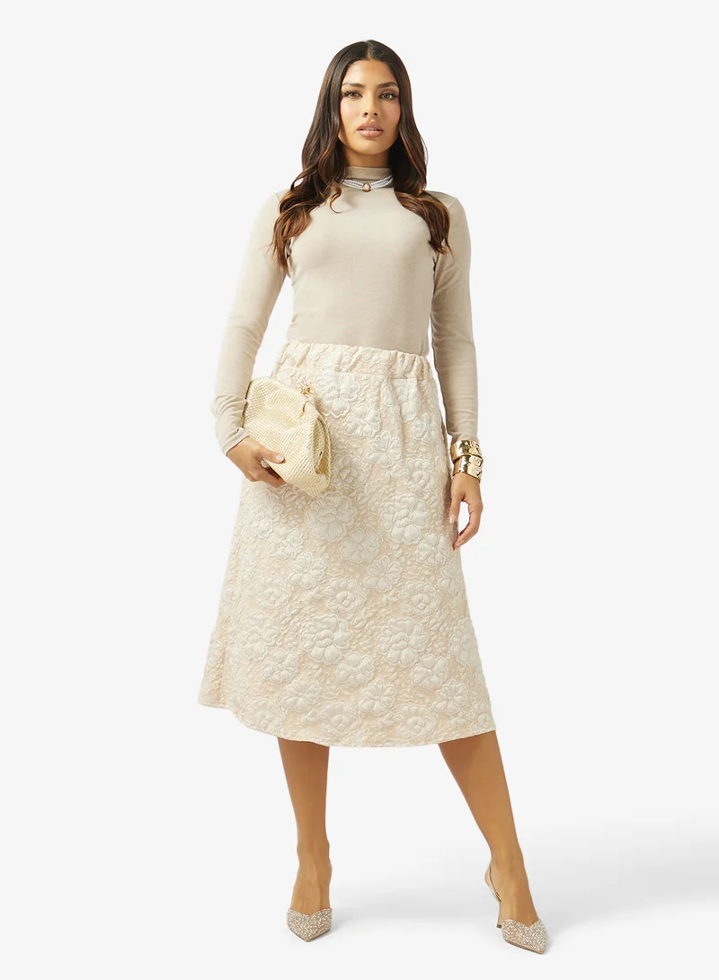 Khizana Textured Skirt