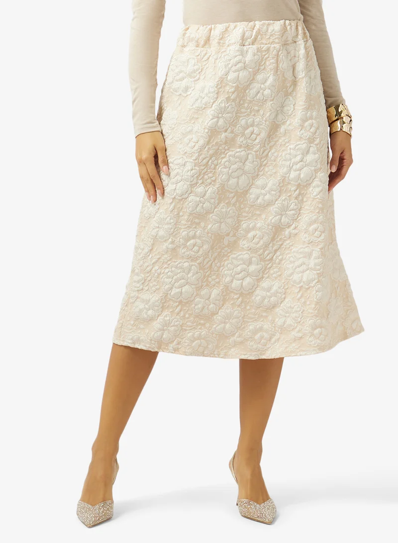 Khizana Textured Skirt