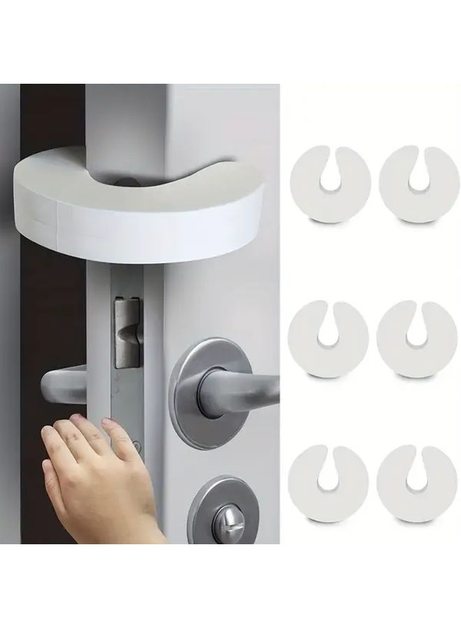 10Pcs White Soft Foam Door Stopper Bar Prevents Finger Pinch And Silent - Image 4