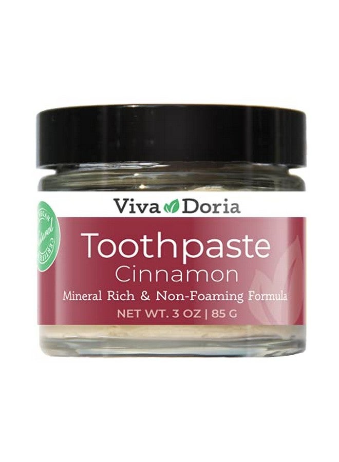 Viva Doria Iva Doria Fluoride Free Natural Mineralizing Toothpaste Cinnamon (3 Oz Glass Jar) - Image 1