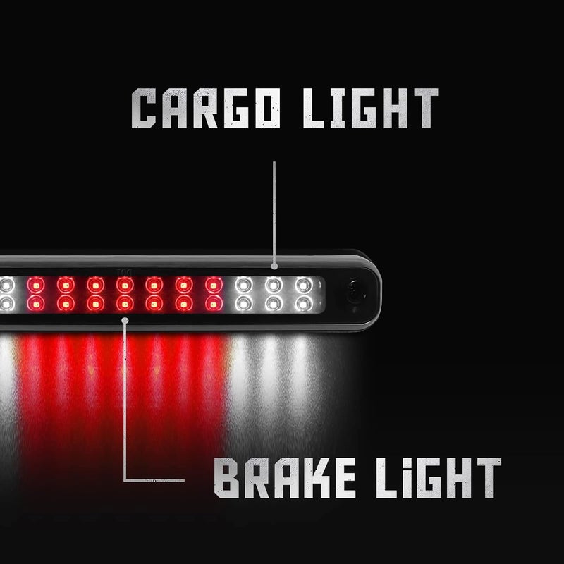 KOMAS High Mount Waterproof Dual Row LED 3rd Third Tail Rear Brake Light for Chevy/GMC C/K-Series GMT400 - Image 5