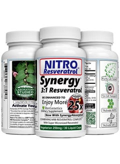 Nitro Synergy Resveratrol (Nitro250) with Up to 25x Solubility
