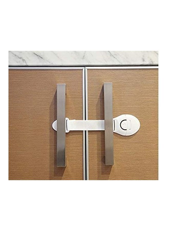 10-Piece Door Cabinet Cupboard Safety Lock White - Image 3