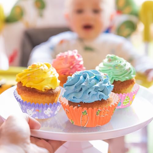 Qumenan 600 Pack Easter Cupcake Liners Baking Cups Standard Size Muffin Liners for Easter Spring Birthday Party Candy Cake Decorations Supplies(12 Styles) - Image 5