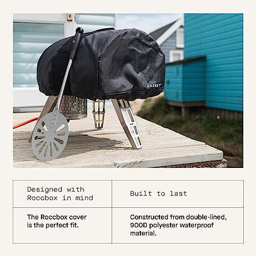 Gozney Roccbox Portable Pizza Oven Cover, 900D Waterproof Cover for Outdoor Pizza Oven with Heavy-Duty Strap for Ease Transport, Black - Image 5