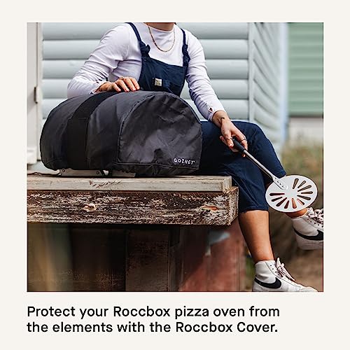 Gozney Roccbox Portable Pizza Oven Cover, 900D Waterproof Cover for Outdoor Pizza Oven with Heavy-Duty Strap for Ease Transport, Black - Image 4