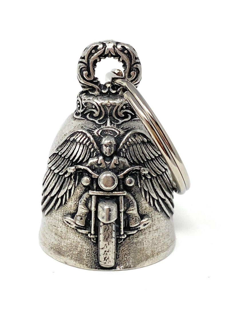 Bravo Bells Motorcycle Angel Biker Bell Accessory or Key Chain for Luck on the Road Made in the USA - Image 3