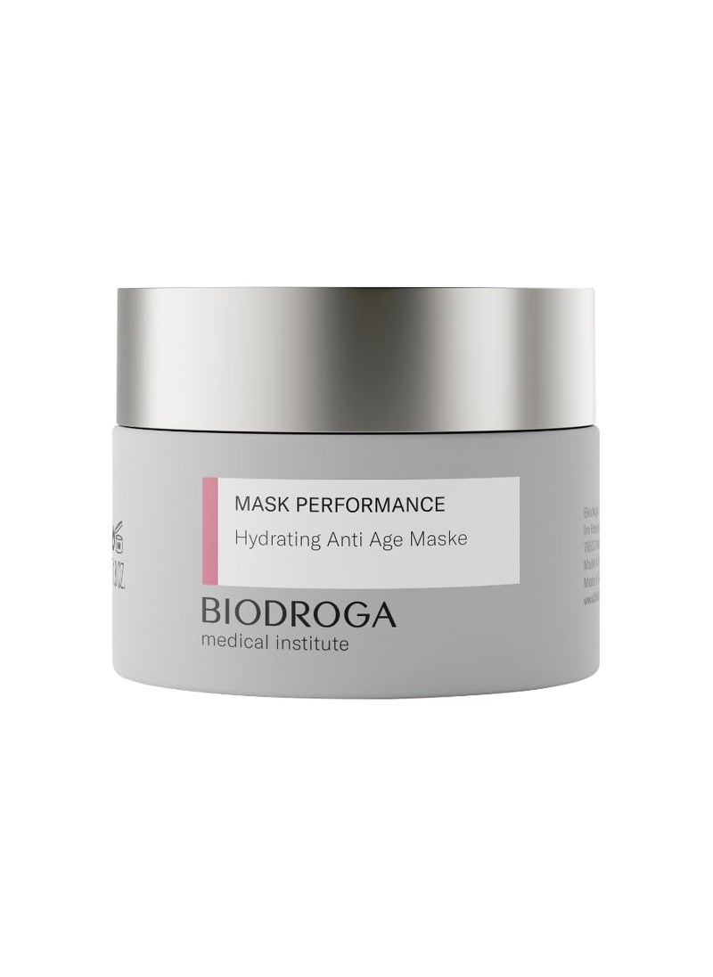 Biodroga Biodroga Mask Performance - Hydrating + Firming Anti Age Mask (1.8 oz) - with 5 Peptide Complex, Oligo Hyaluronic Acid - NO Fragance, Colouring, Silicons, Mineral Oil, Parabens, Gluten, Lactose, PEGs 