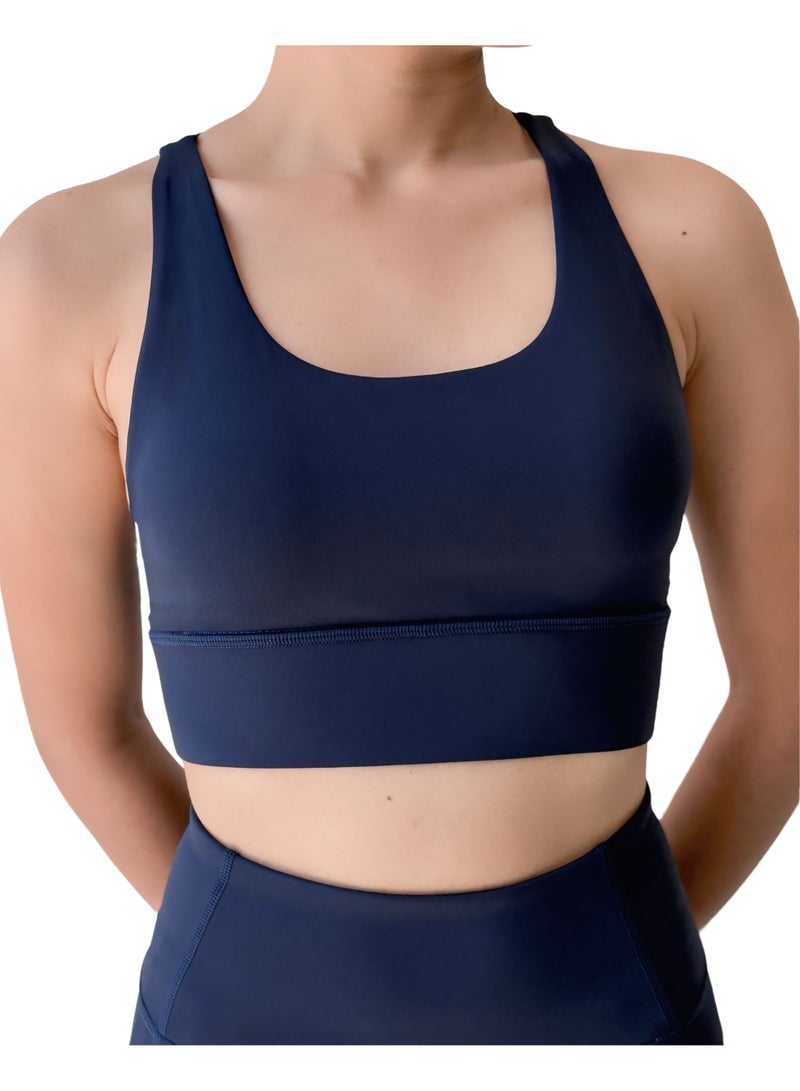 Texcraft Women's Sports Bra with Criss-Cross Back – High Elasticity & Breathable Workout Top-Nany - Image 3