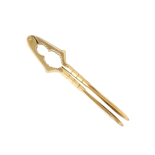 LABZIO Premium Brass Nut Cracker | Heavy Duty Nutcracker Tool for Almonds, Walnuts, Pistachios & Dry Fruits | Strong, Durable & Easy to Use Nut Cracking Tool for Kitchen & Home - Image 1