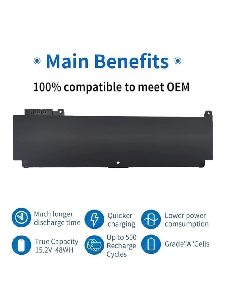 Max Power New 01AV406 Battery for Lenovo ThinkPad T460S T470S Series SB10J79003 01AV405 01AV462 00HW024 00HW025 00HW038 01AV407 01AV408 SB10J79002 L16 M3P73 SB10K97605 SB10F46462 SB10F46463 11.46V 27Wh  - Image 2