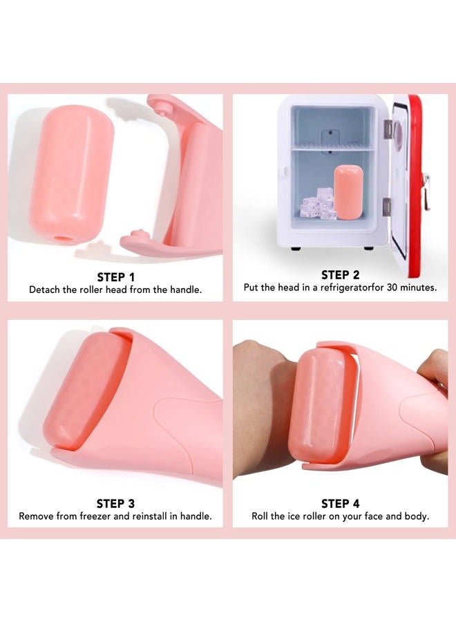 huefull Ice Roller for Face with 2 Rollers and Gua Sha Facial Tools, Face Roller for Self Care, Guasha Tool for Face, Puffiness Relief, Skin Care Gifts for Woman Men, Self Care Gifts - Image 5