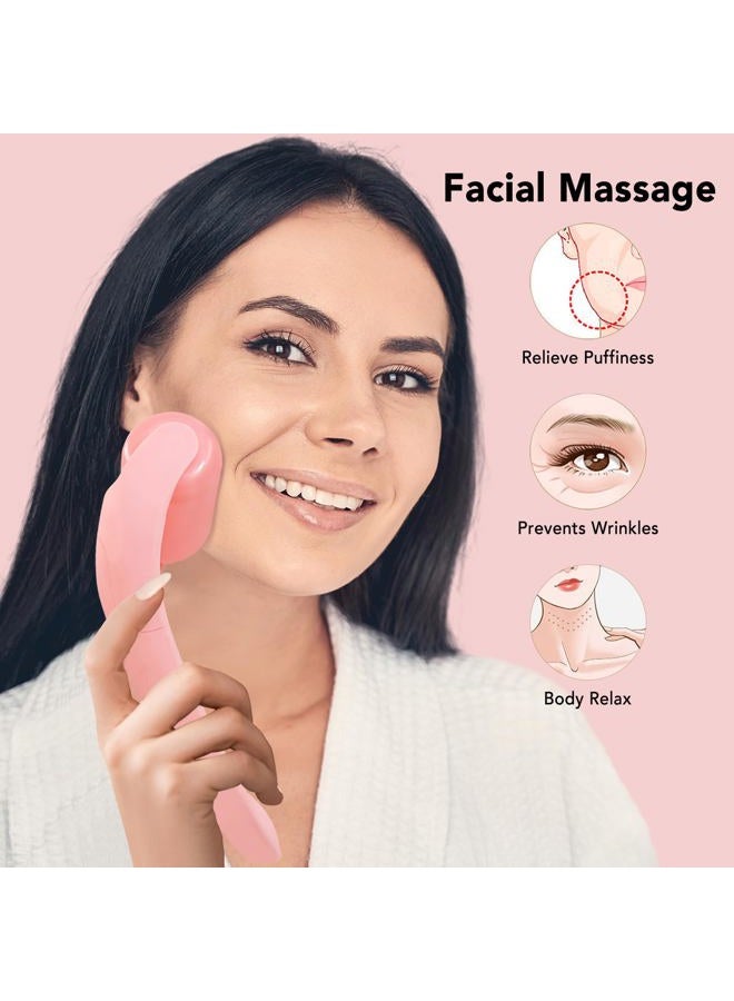 huefull Ice Roller for Face with 2 Rollers and Gua Sha Facial Tools, Face Roller for Self Care, Guasha Tool for Face, Puffiness Relief, Skin Care Gifts for Woman Men, Self Care Gifts - Image 4