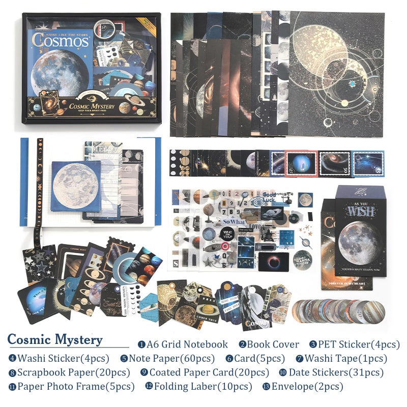OFFIGIFT Scrapbooking Supplies Kit, Aesthetic Junk journaling Supplies, Scrapbook Kit with Bullet Journaling Stickers, Stationary Set, Vintage Ephemera Collage Craft Supplies Gift for Adults Women Beginner - Image 5