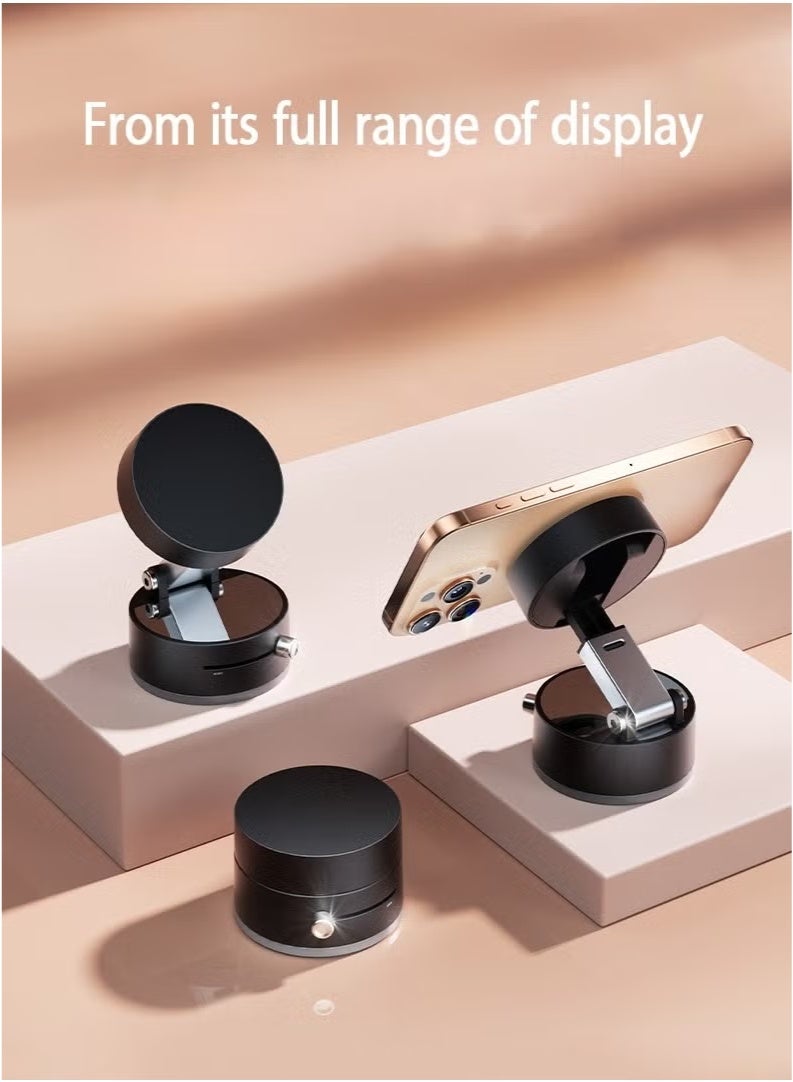 Magnetic Car Phone Holder, Suction Cup Mount, Multi-Angle Rotation, Includes Mirror Stickers, Magnetic Sheets, and Hex Wrench for Easy Installation  - Image 3