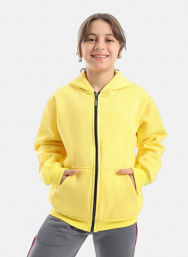 Red Circle Sweatshirt Kids Unisex - Image 2