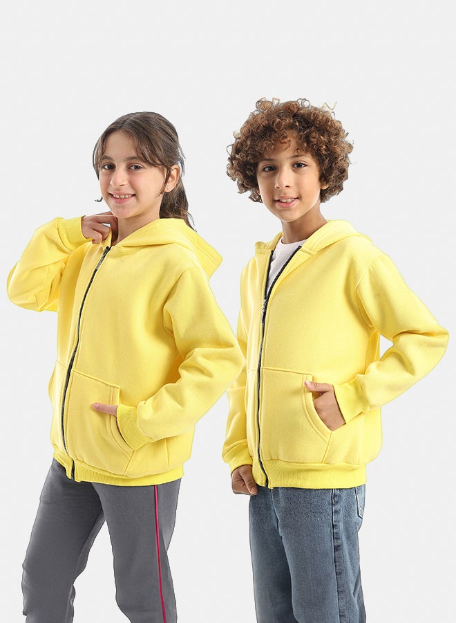 Red Circle Sweatshirt Kids Unisex - Image 3