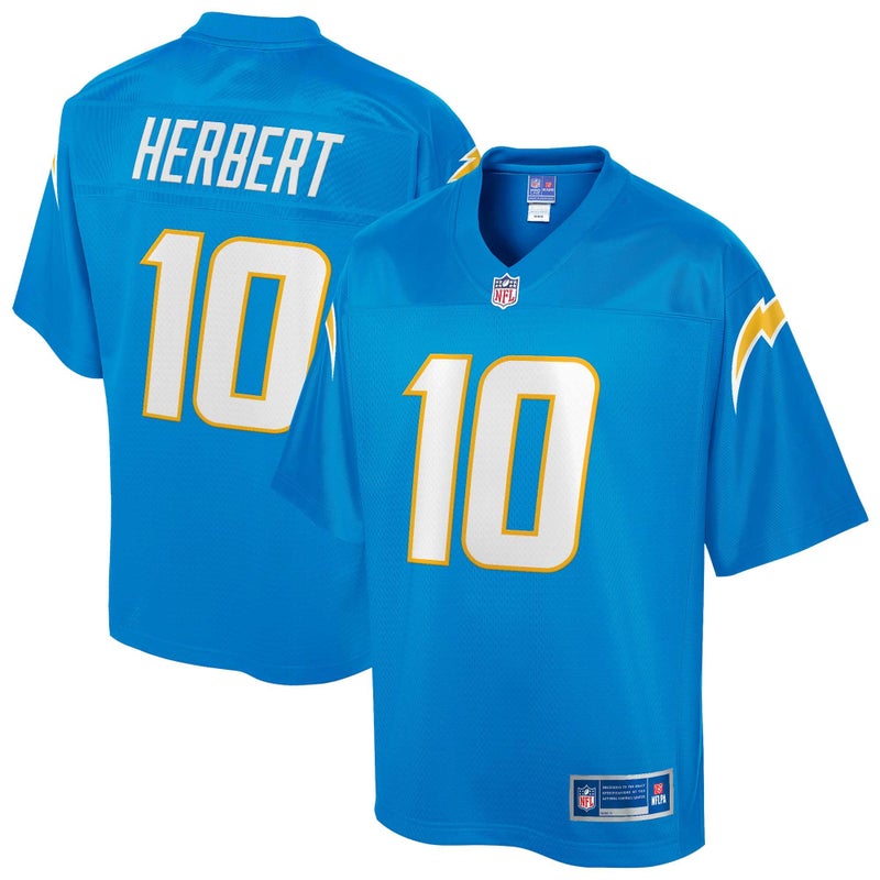 NFL PRO LINE Men's Justin Herbert Powder Blue Los Angeles Chargers Player Jersey - Image 5