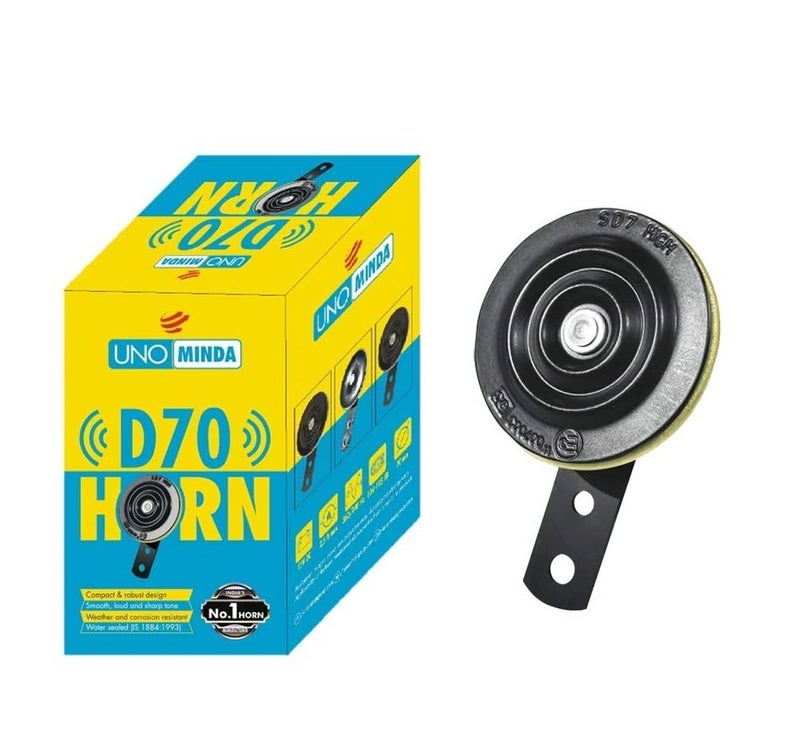 UNO Minda بوق UNO MINDA 815226 K70 12V لطراز TVS APACHE (360/440 هرتز، >105 ديسيبل، قطر 70 مم، مجموعة من 2) - Image 2