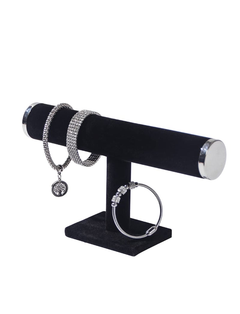 Ausalivan Bracelet Holder Stand,Bracelet Organizer Display for Selling,Bangle Organizer for Women,Watch Storage Holder for Men,Jewelry Business Supplies (Black, 1 Tier) - Image 1