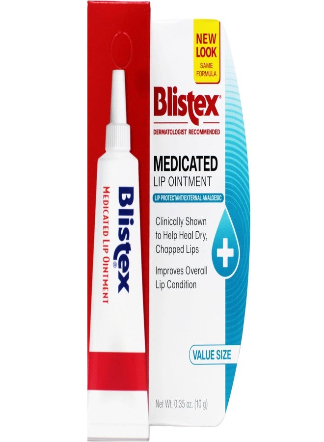 Blistex Lip Medicated Ointment, 0.35 oz (Bundle of 10 - Image 1