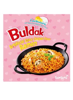 Samyang Samyang Buldak Hot Chicken Ramen Carbonara  Noodles 140 gm *2  - Image 3