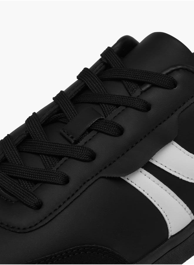 LBL by Shoexpress Men's Panelled Sneakers with Lace-Up Closure  - Image 3